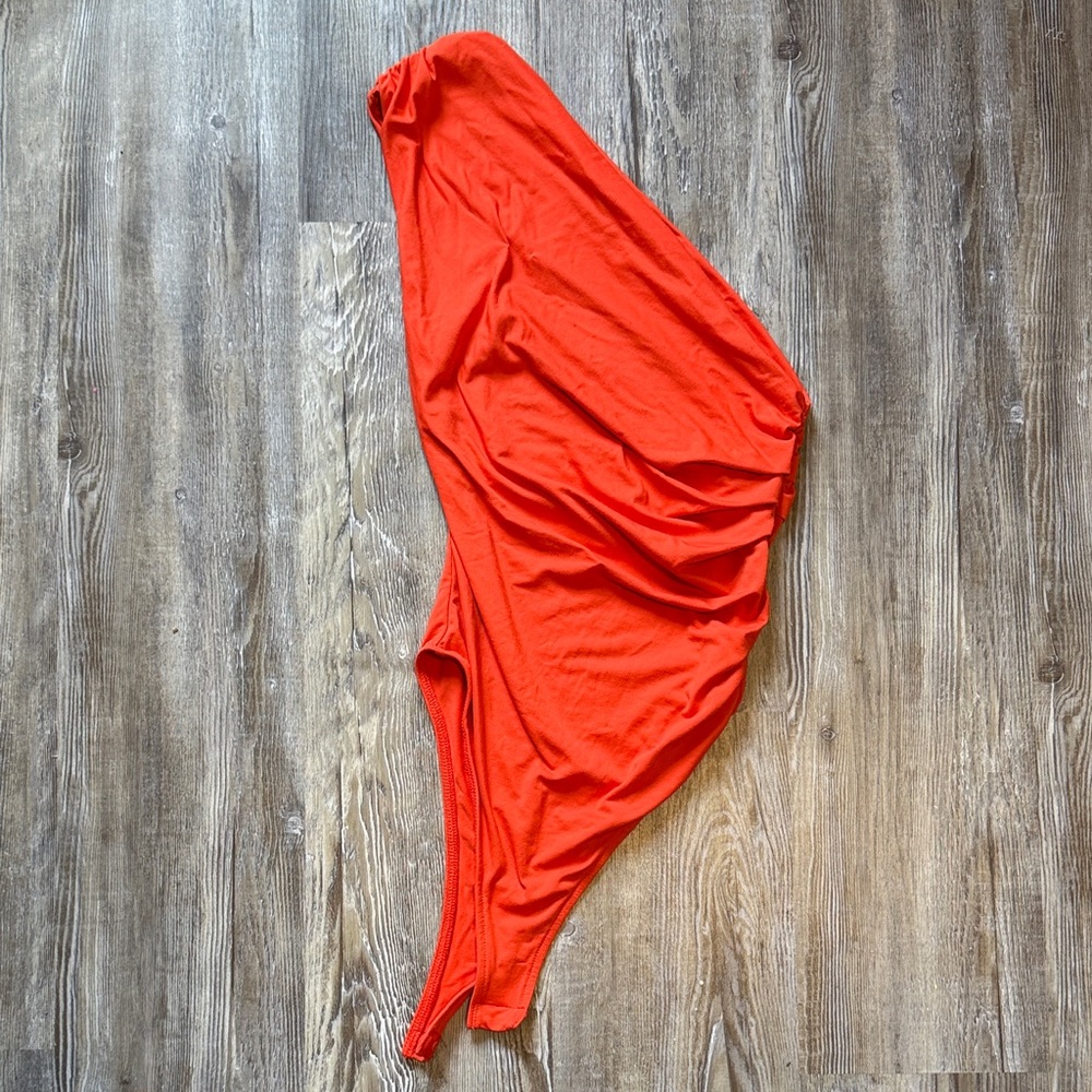 Vibrant Red One-Shoulder Top